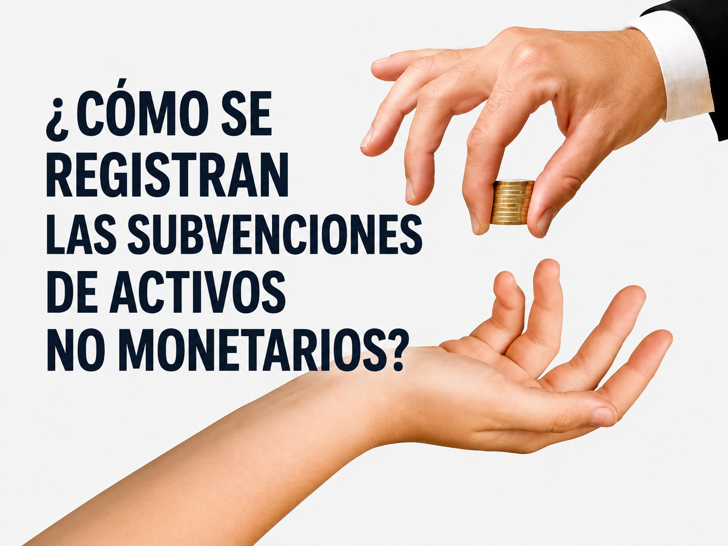 ¿cómo se registran las subvenciones de activos no monetarios?