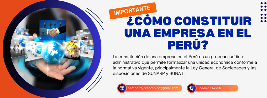 Constitución de empresa en perú