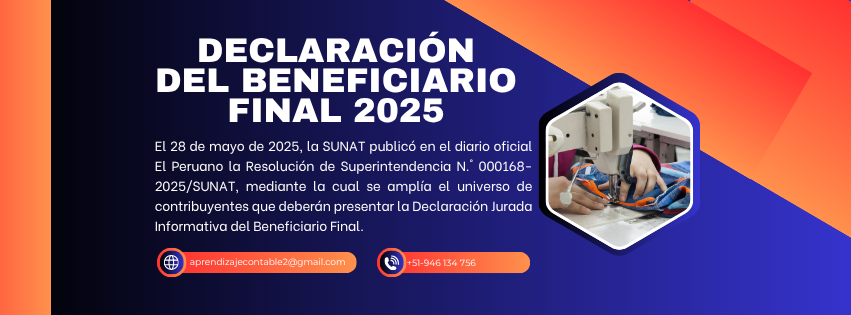 Declaración del beneficiario final 2025