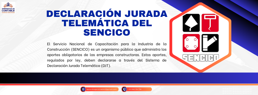 Declaración jurada telemática sencico
