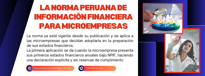 La norma peruana de información financiera para microempresas