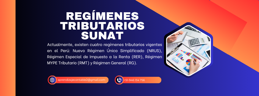 Regímenes tributarios sunat