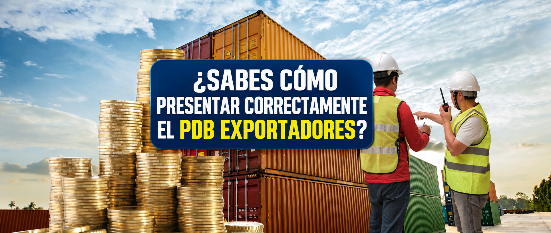 ¿Sabes cómo presentar el pdb exportadores?