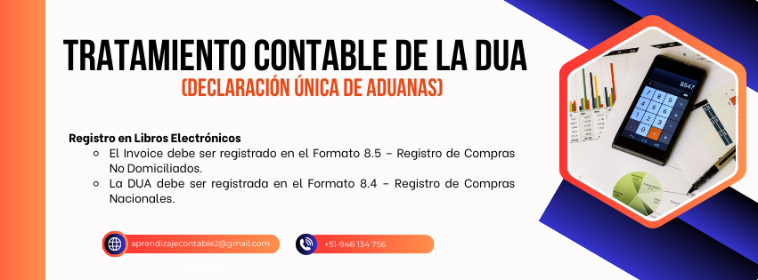 Tratamiento contable de la dua(declaración única de aduanas)