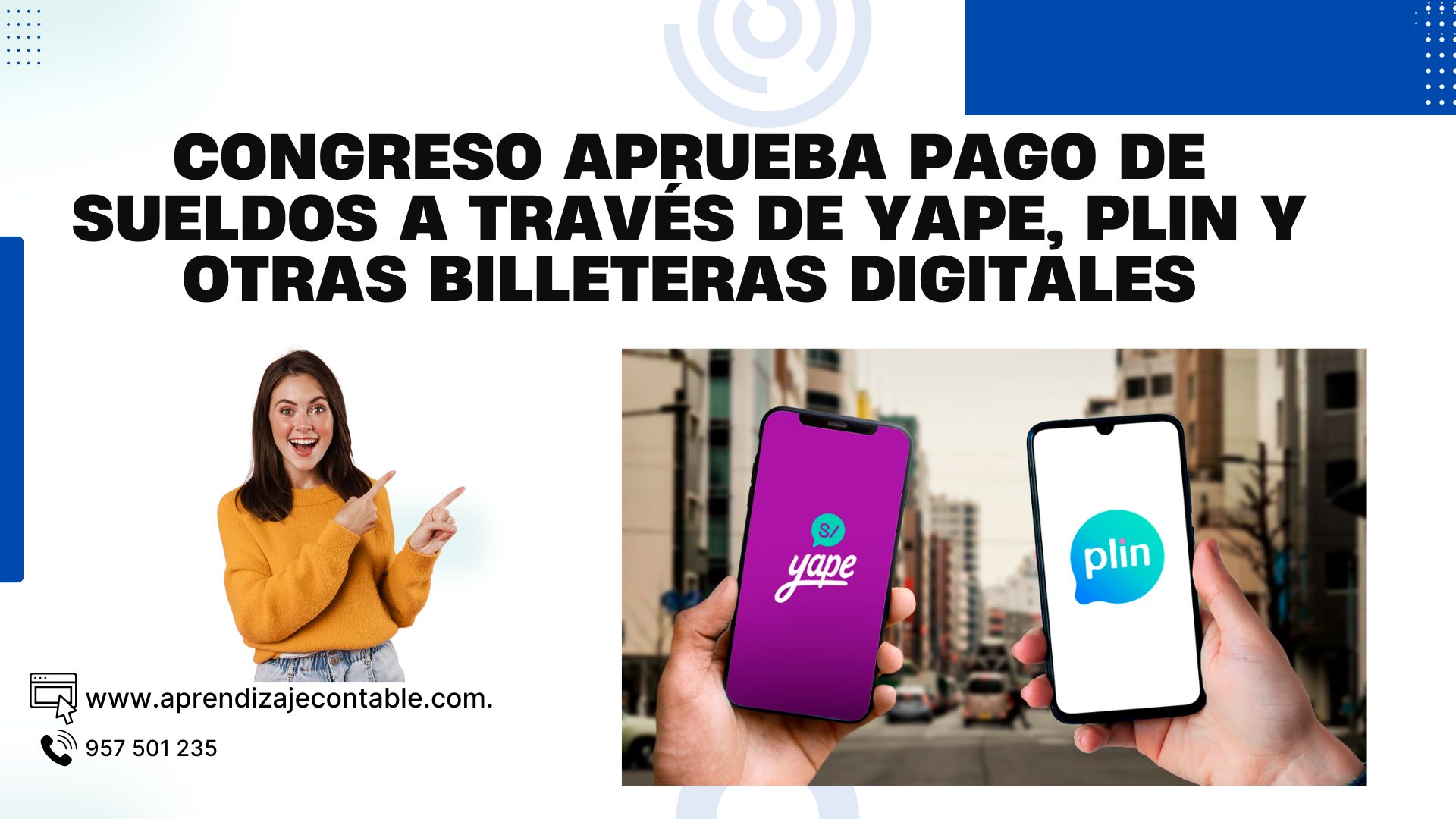 Congreso aprueba pago de sueldos a través de Yape, Plin y otras billeteras digitales